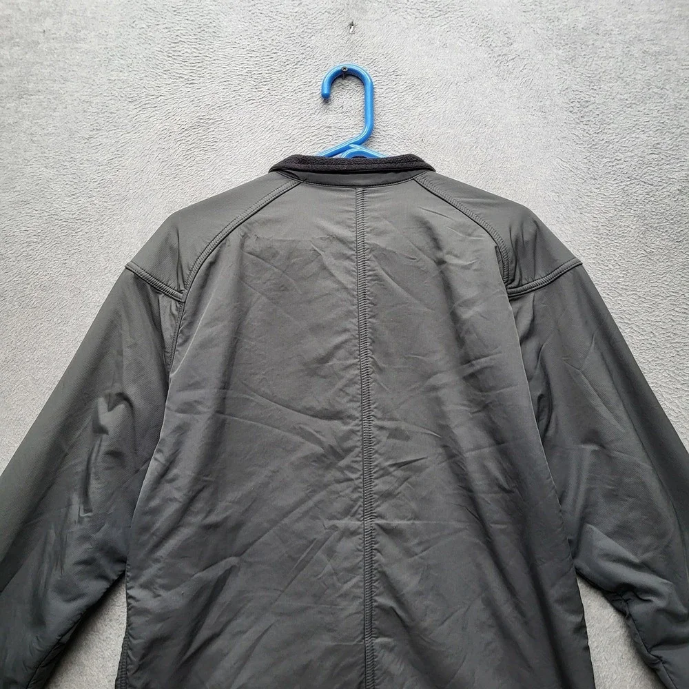 VINTAGE Nike Men Jacket L Gray Gorpcore Logo‎ Zipper Long Sleeve Y2K